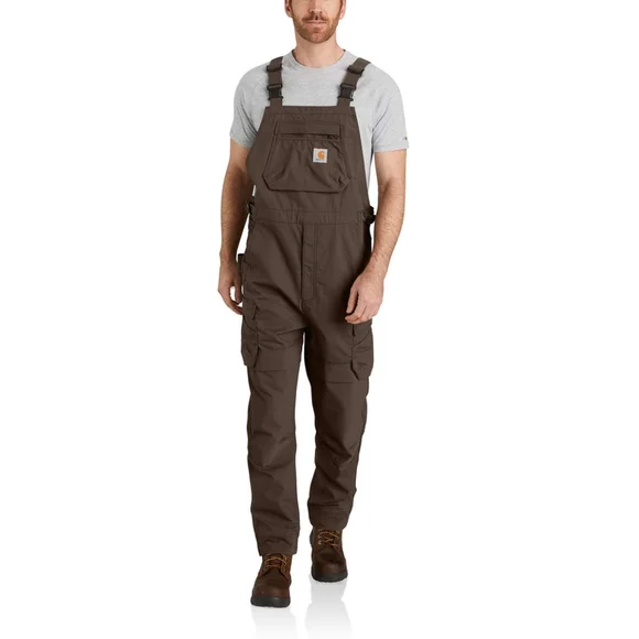 Carhartt Steel Rugged Flex Ripstop Bib Overall Mens - Picture 1 of 7